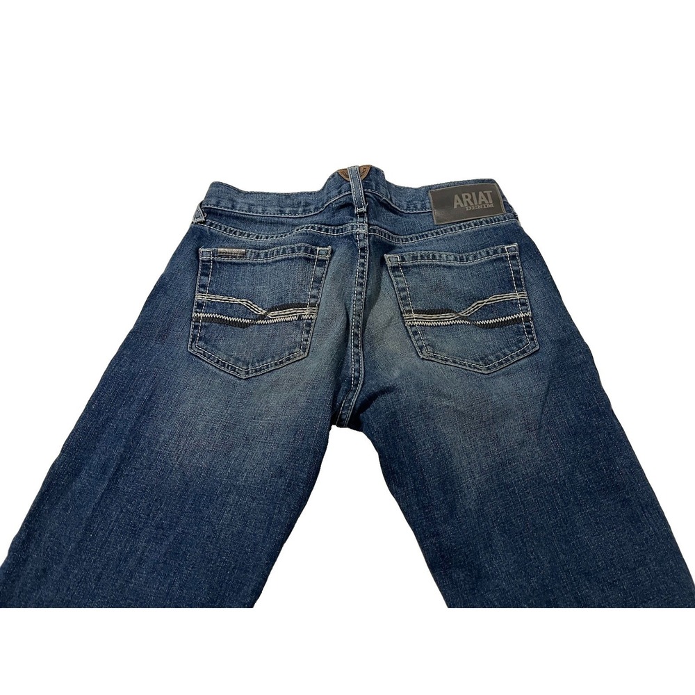 Ariat M7 Slim Fit Straight Leg Blue Denim Jeans Men's 30x34 Cowboy Western - Picture 7 of 7